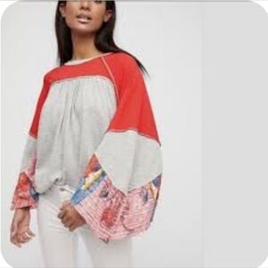 NWT Free People, We The Free, Friday Fever Raglan Top, L